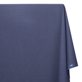 Stretch Polyester Viscose Linen-Look Suiting Fabric SV583337 Blue Image A1