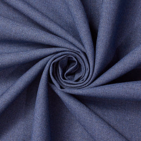 Stretch Polyester Viscose Linen-Look Suiting Fabric SV583337 Blue Image A2