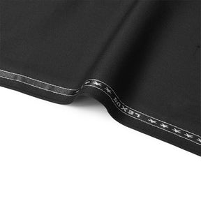 Stretch Polyester Viscose Linen-Look Suiting Fabric SV583342 Black Image A3