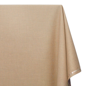 Stretch Polyester Viscose Linen-Look Suiting Fabric SV583343 Khaki Image A1