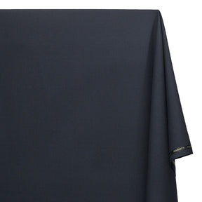 Pinstripe Polyester Viscose Wool-Look Suiting Fabric SV583344 Navy Blue Image A2