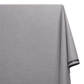 Pinstripe Polyester Viscose Wool-Look Suiting Fabric SV583346 Grey Image A2