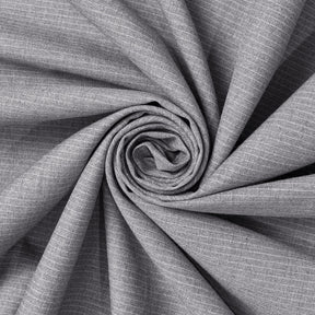 Pinstripe Polyester Viscose Wool-Look Suiting Fabric SV583346 Grey Image A2