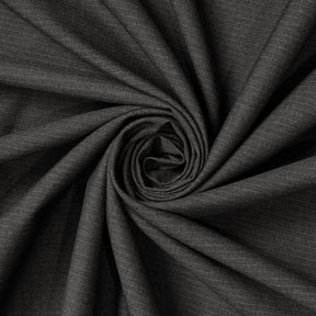 Pinstripe Polyester Viscose Wool-Look Suiting Fabric SV583347 Charcoal Image A2