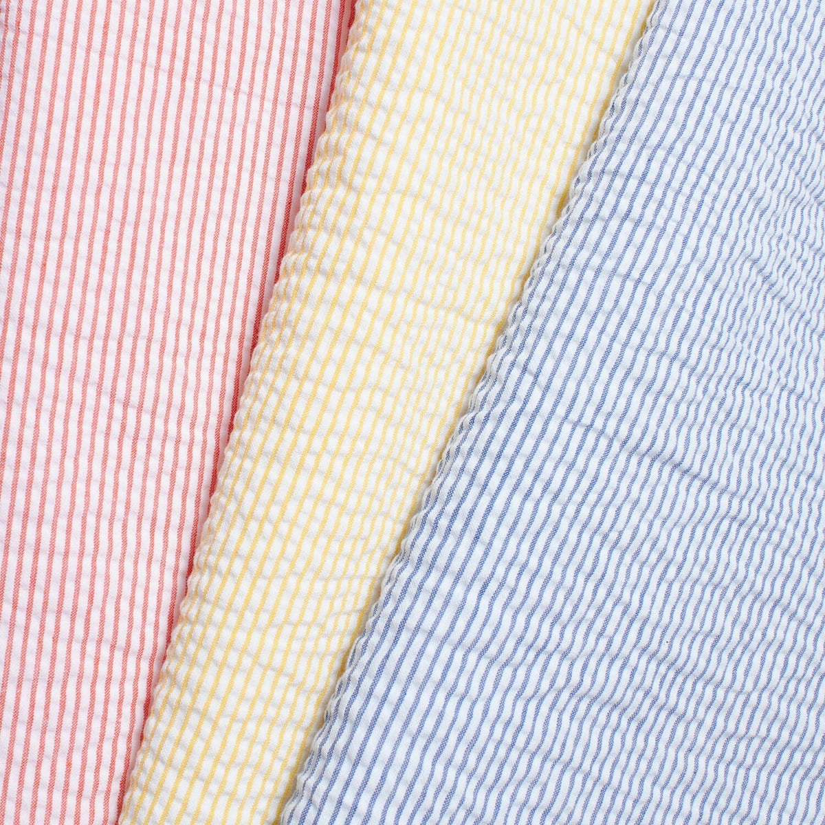 order　FABRIC ① Striped Cotton Seersucker Fabric By The Yard