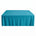 Rayon Challis Rectangular Table Cloth Covers Turquoise Image 1