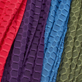 Honeycomb Bubble Jacquard Performance Knit