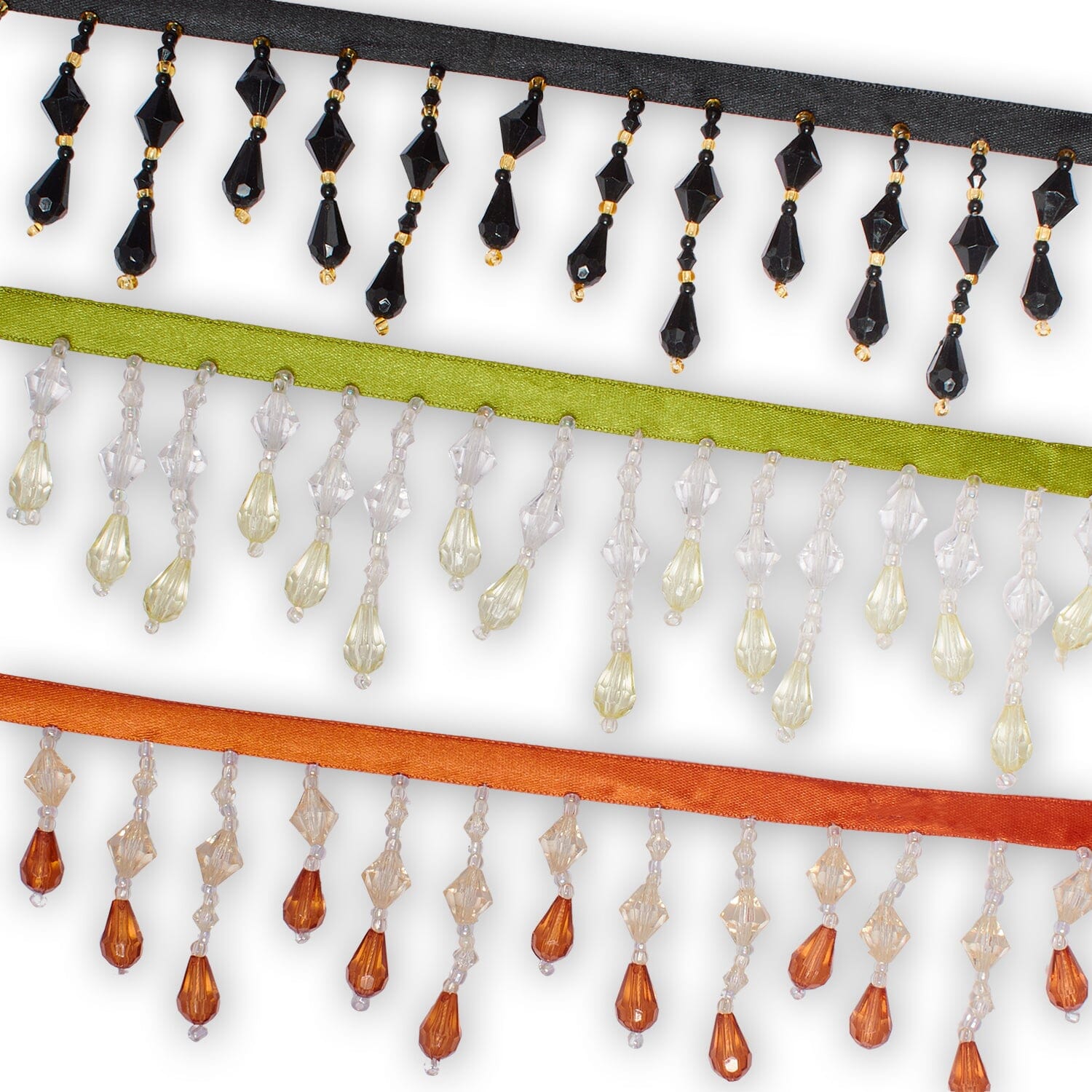 Small Rhinestone Tassel Fringe Trim | Fabric Wholesale Direct