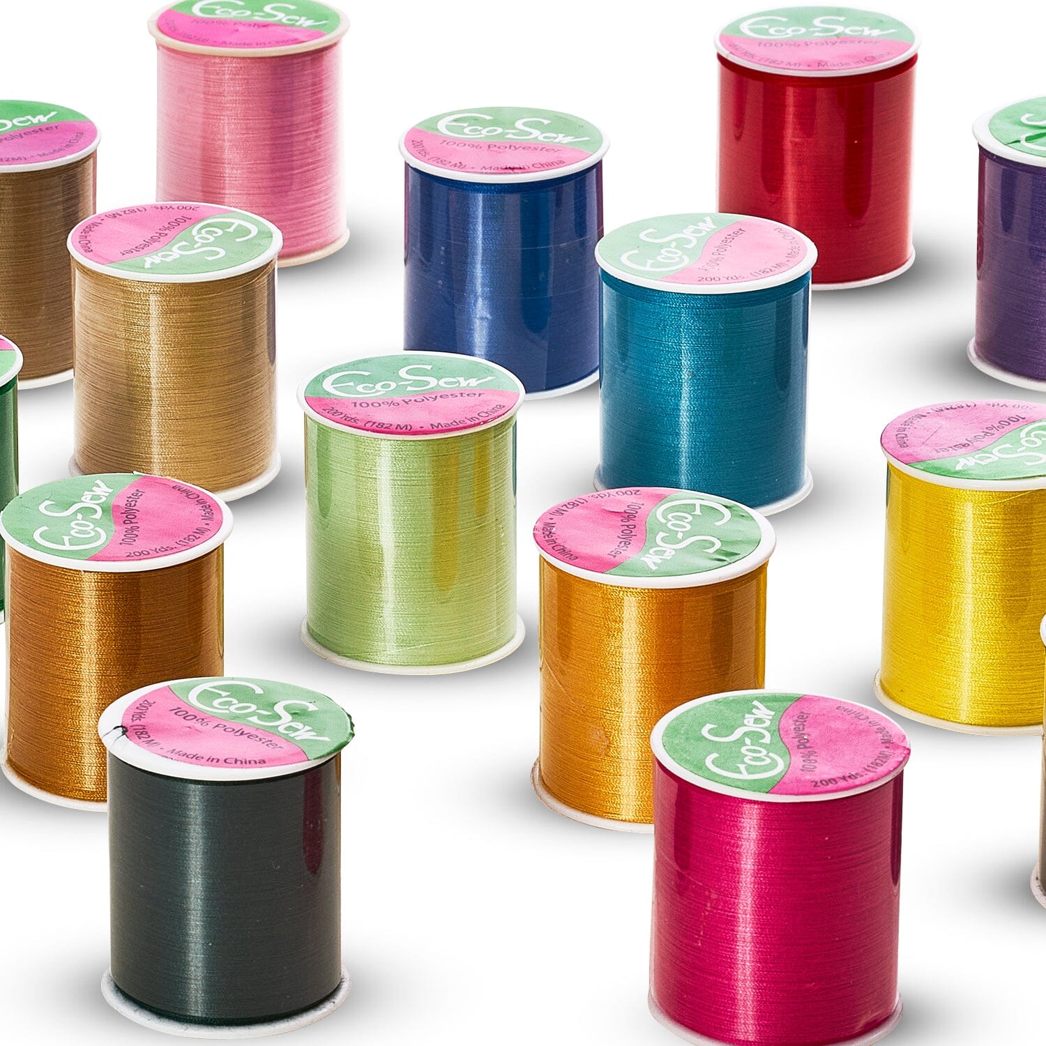 Assorted Eco-Sew All Purpose Thread Set (4800 Yards)