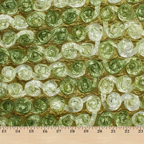 Distressed Olive Rosette