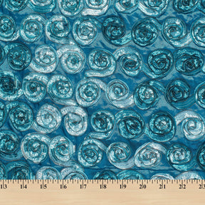 Distressed Turquoise Rosette