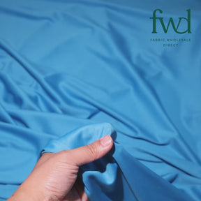 Polyester Interlock Knit Lining Fabric Turquoise Video|SV574594