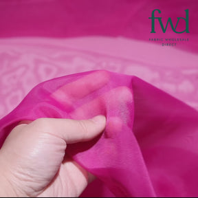 Sheer Voile (118 Inch) Fabric Magenta Video|SV570978