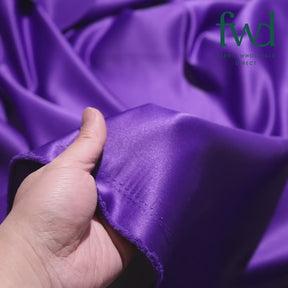 Matte Satin / Peau De Soie (120") Fabric Purple Video|SV582972