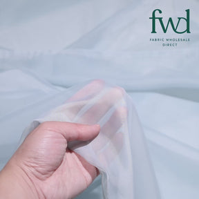 Sheer Voile (118 Inch) Fabric Silver Video|SV570953