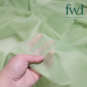 Sheer Voile (118 Inch) Fabric Olive Green Video|SV570961