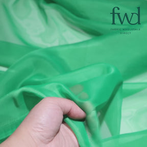 Sheer Voile (118 Inch) Fabric Kelly Green Video|SV570979