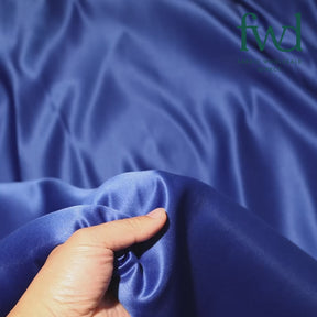 Matte Satin Peau De Soie (120") Fabric Royal Blue Video|SV582968