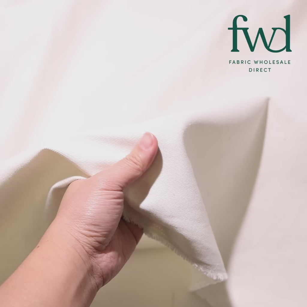 Mason Twill Fabric Natural (PFD) Video|SV577945