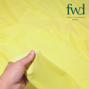 Polyester Interlock Knit Lining Fabric Neon Yellow Video|SV574591