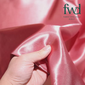 Polyester Charmeuse Satin (58/60 Inch) Fabric Dusty Rose Video|SV571219