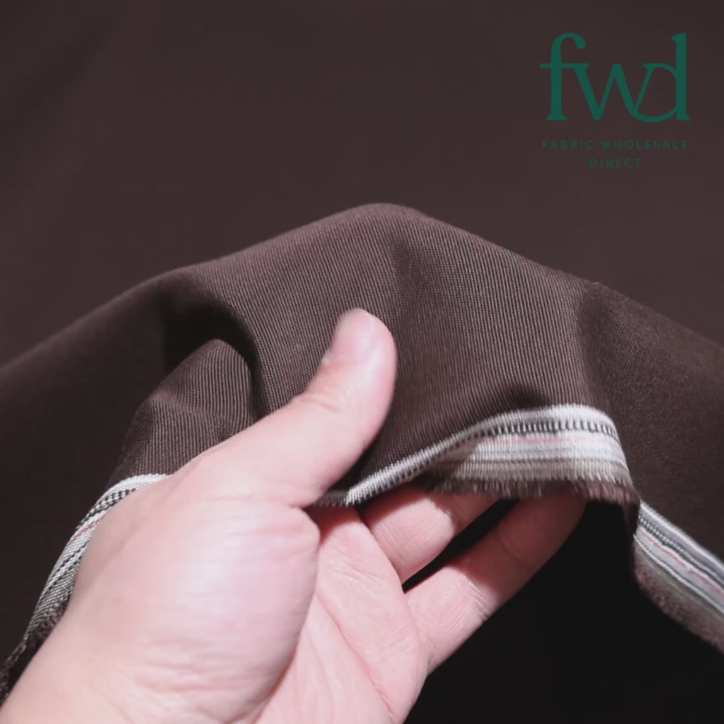 Ottertex Outdoor Upholstery Water-Repellent Fade-Resistant Acrylic Canvas (Soft Finish, 10 Year Warranty) Fabric Brown Video|SV581829