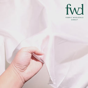 Polyester Charmeuse Satin (58/60 Inch) Fabric White Video|SV571216