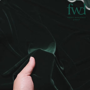 Micro Velvet Fabric Hunter Green Video|SV571526