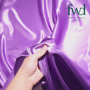 Polyester Charmeuse Satin (58/60 Inch) Fabric Lilac Video|SV571232