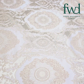 Versailles Extra Wide Two Tone Metallic Damask Jacquard