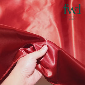 Polyester Charmeuse Satin (58/60 Inch) Fabric Rust Video|SV571238