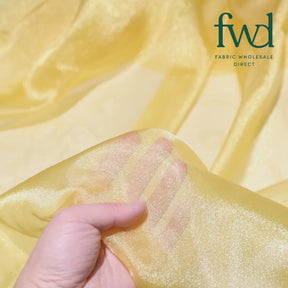Crystal Organza (59/60 Inch) Fabric Gold Video|SV571274