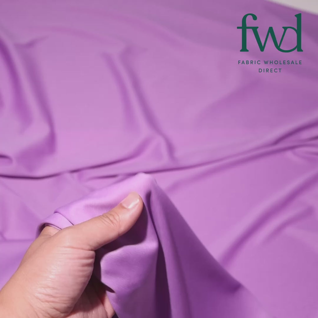 Polyester Interlock Knit Lining Fabric Lilac Video|SV574609