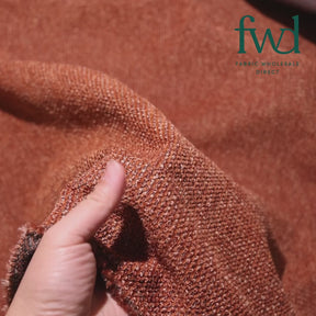 Nubby Jacquard Chenille Upholstery Fabric Rust Video|SV582030