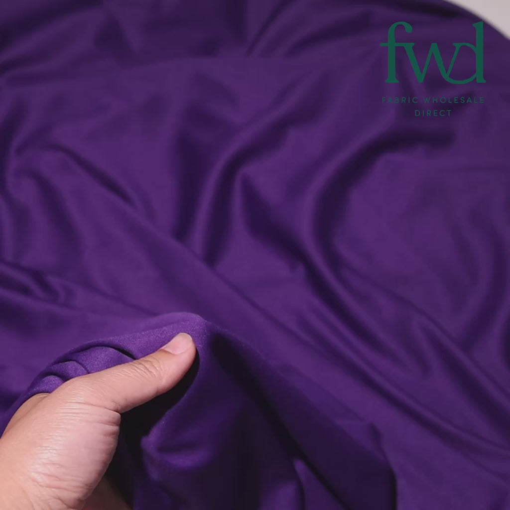 Polyester Interlock Knit Lining Fabric Purple Video|SV574602