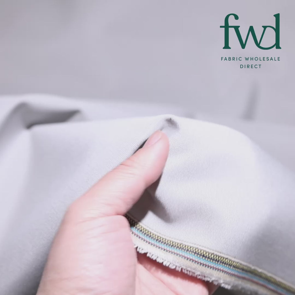 Ottertex Outdoor Upholstery Water-Repellent Fade-Resistant Acrylic Canvas (Soft Finish, 10 Year Warranty) Fabric Silver Video|SV581827