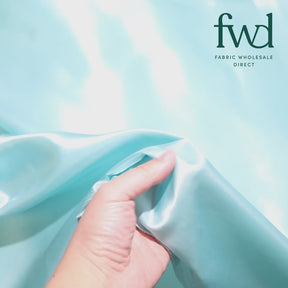 Polyester Charmeuse Satin (58/60 Inch) Fabric Seafoam Video|SV571230