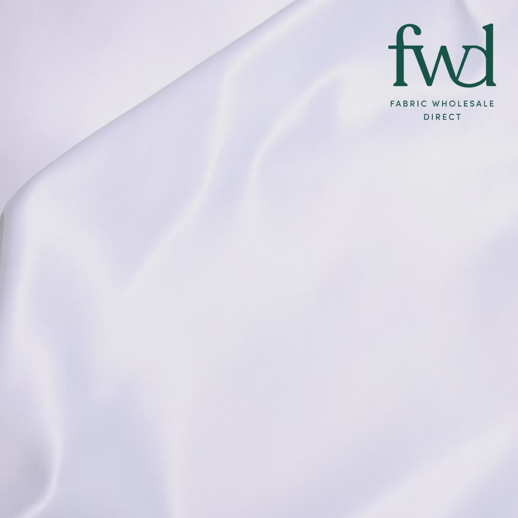 Matte Satin / Peau De Soie (120") Fabric White Video|SV582962
