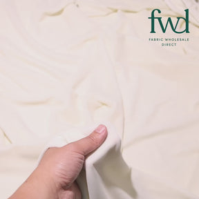 Polyester Interlock Knit Lining Fabric Ivory Video|SV574588