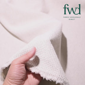 Nubby Jacquard Chenille Upholstery Fabric White Video|SV582027