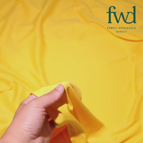 Polyester Interlock Knit Lining Fabric Sunflower Yellow Video|SV574592