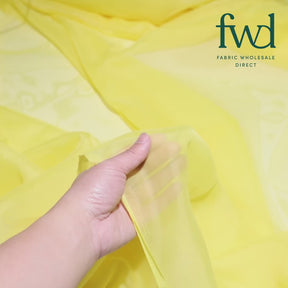 Sheer Voile (118 Inch) Fabric Neon Yellow Video|SV570980