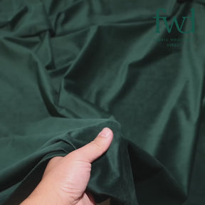 Upholstery Holland Flocking Velvet Fabric Hunter Green Video|SV582357