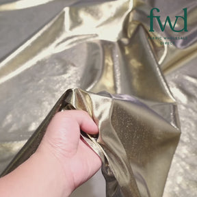 Tissue Lame (44/45 Inch) Fabric Gold / Black Video|SV575665