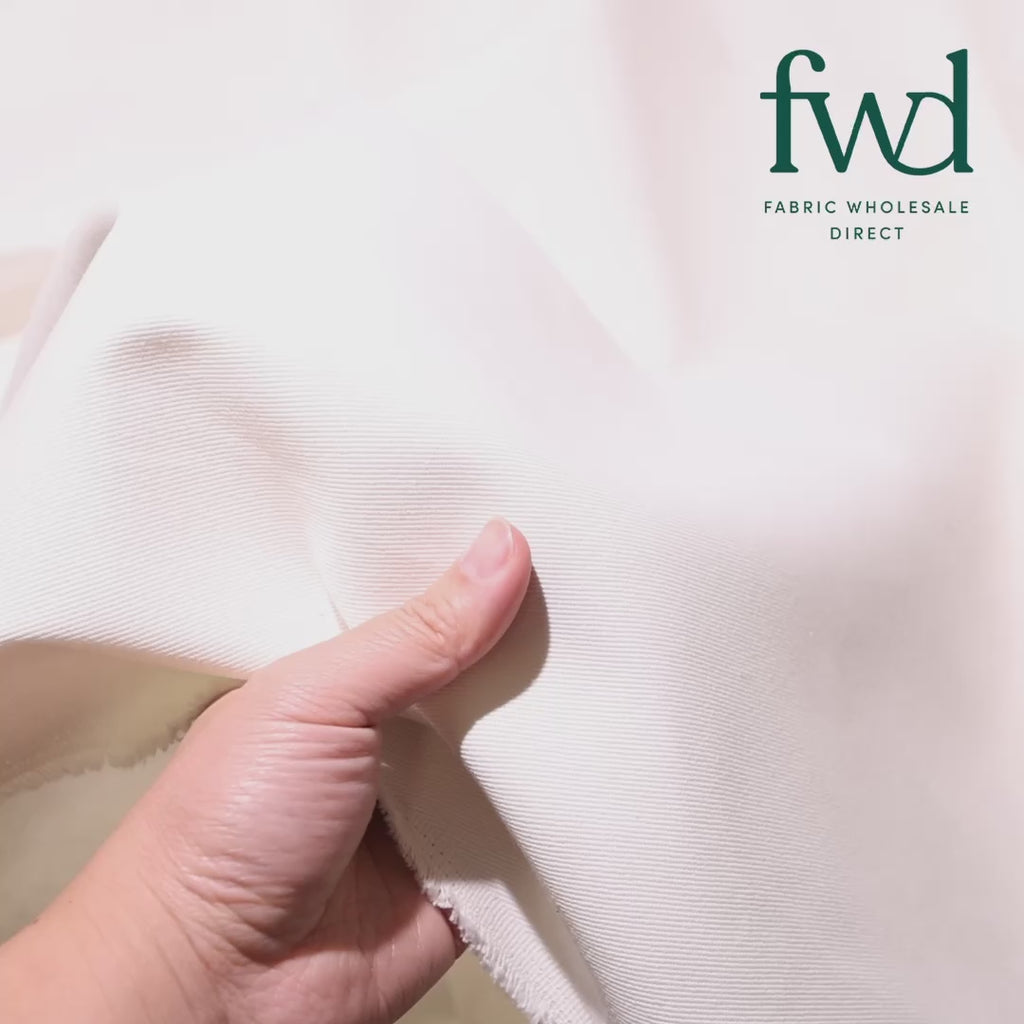 Bull Denim (12 oz) White Fabric Video|SV582120