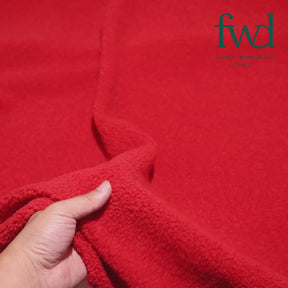 Sherpa Faux Fur Fleece Fabric Red Video|SV580696