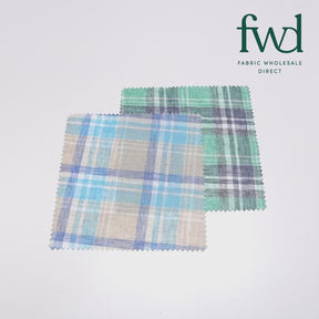 Tartan Plaid Linen-Look