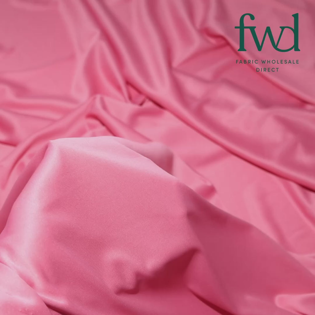 Polyester Interlock Knit Lining Fabric Dusty Rose Video|SV575073
