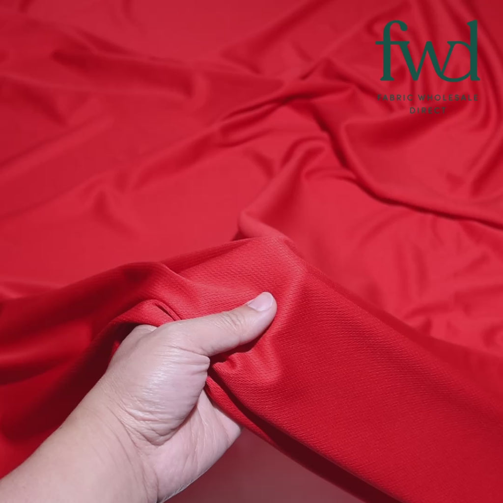 Dricloth Moisture-Wicking Microfiber Jersey Red Video|SV583140