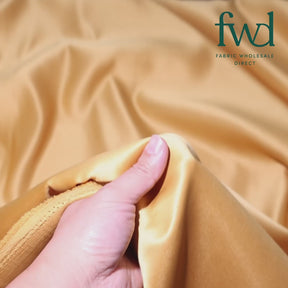 Matte Satin Peau De Soie (120") Fabric Gold Video|SV582967